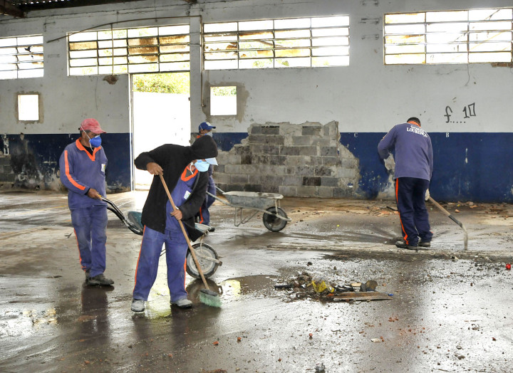 Antigo alojamento da Vila Graff é limpo e devolvido