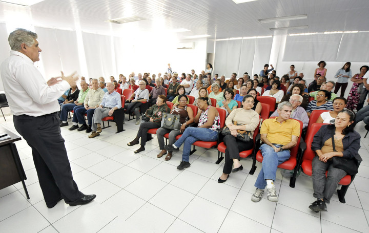 Cláudio Miranda participou do encontro: estímulo a largar o vício