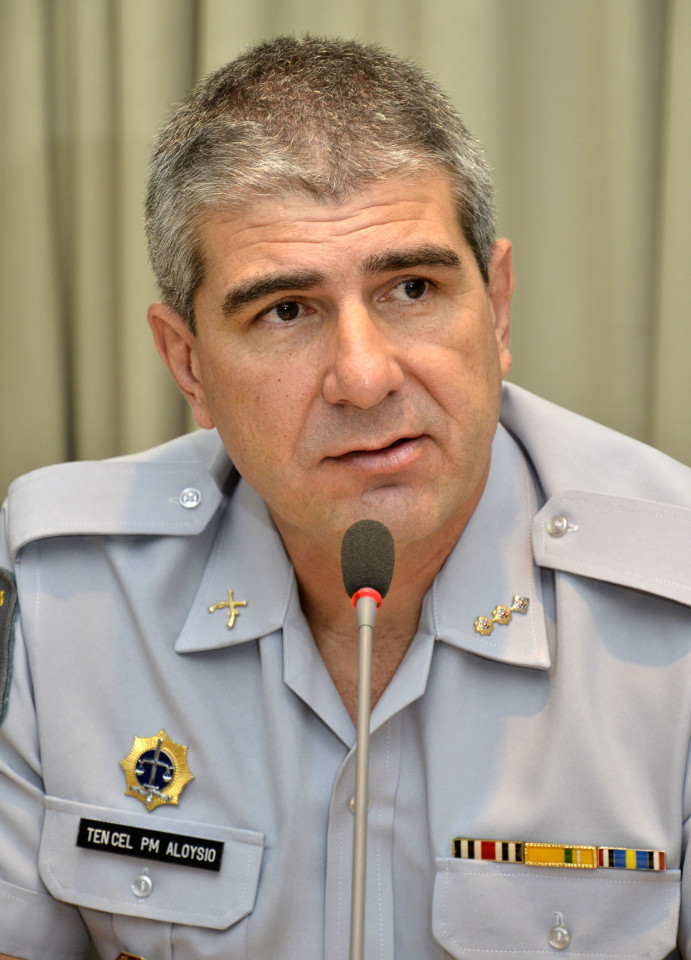 O coronel Aloysio apresentou a análise criminal da PM sobre a cidade