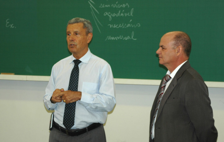 Delegado Tabajara e o comandante da GM, José Roberto Ferraz