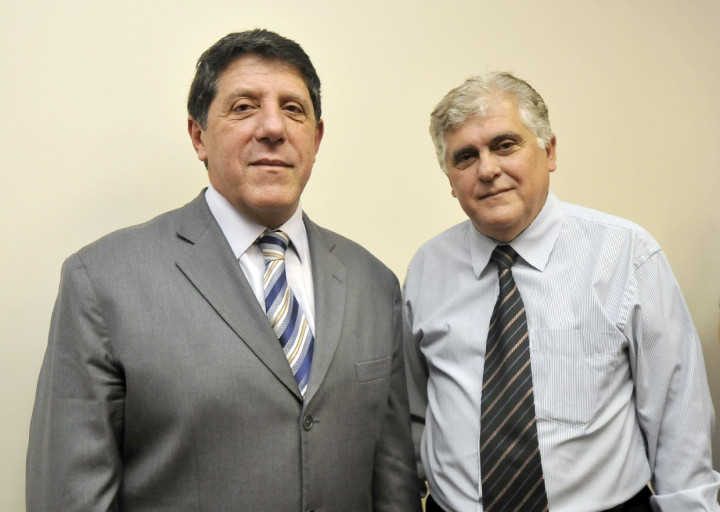 Miranda com o secretário estadual David Uip: cobrando novo pacto regional