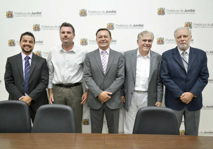 Alan, Aprillanti, Bigardi, Cláudio e Gerson: continuidade nos projetos da Prefeitura