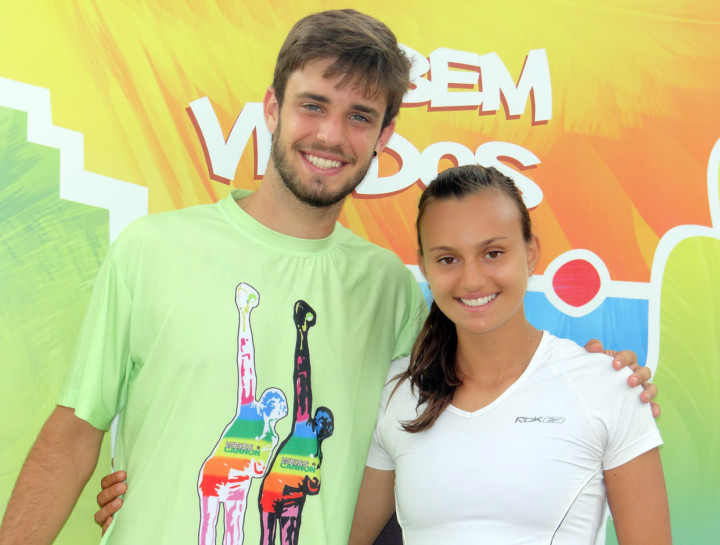 Lucas e Erika: revelações do tênis jundiaiense
