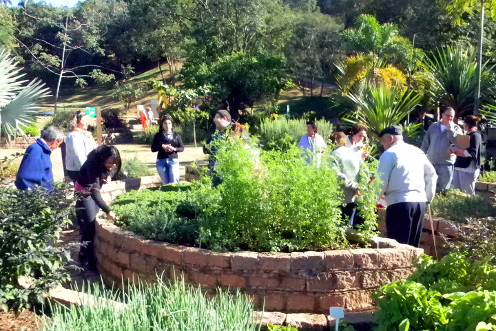 Os jardins sensoriais formaram um grande atrativo aos visitantes