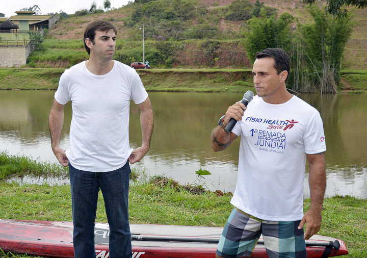 Cristiano Lopes e Alex Araújo: objetivo é fomentar o Stand Up Paddle