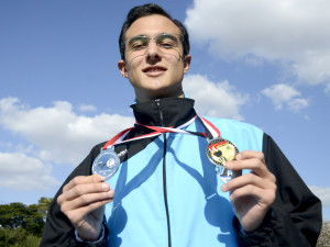 Luca Bassani levou duas medalhas em Sorocaba: ouro e prata