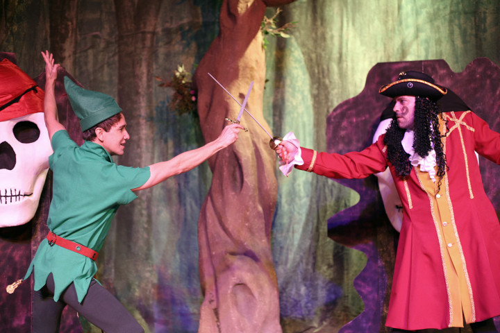 As aventuras de Peter Pan, no palco do Polytheama