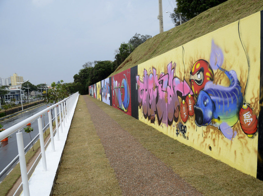 Galeria é composta por 20 painéis de grafite produzidos por artistas de Jundiaí e  região