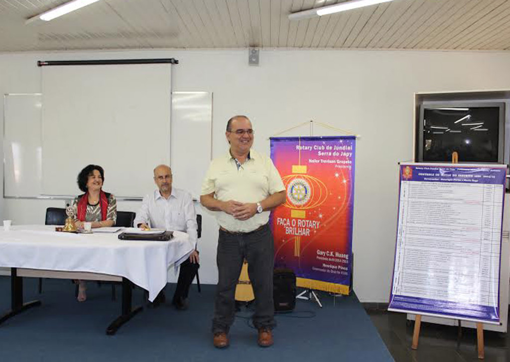 A palestra foi um convite do pessoal do Rotary Club