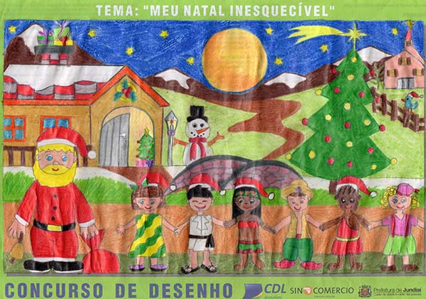 Desenho vencedor: pintura de Stephany Fernanda dos Santos, 9 anos, foi selecionada entre as 7 mil inscritas