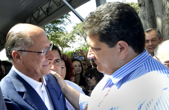 Marco Marchi conversa com governador Geraldo Alckmin