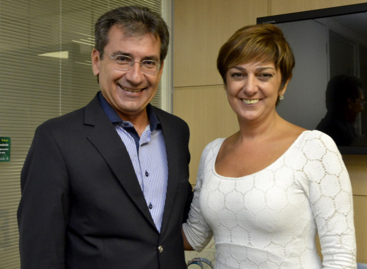 Margarete Bigardi e Maurício Vasconcellos, na AutoBAn 