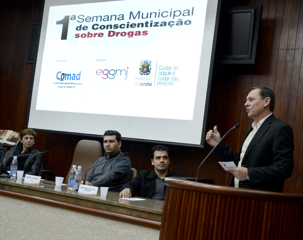 O prefeito Pedro Bigardi participou da abertura do evento
