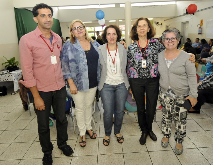Coordenadoria Cláudia Regina com representantes da Criju e Escola Municipal