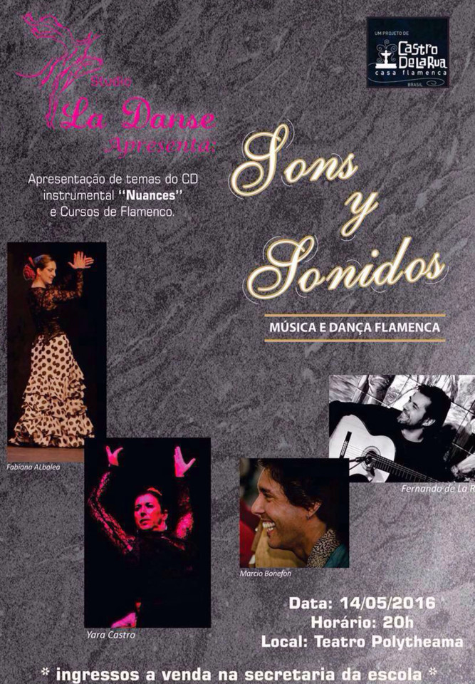 Os ingressos do “Sons y Sonidos” já estão à venda na secretaria do Studio La Danse