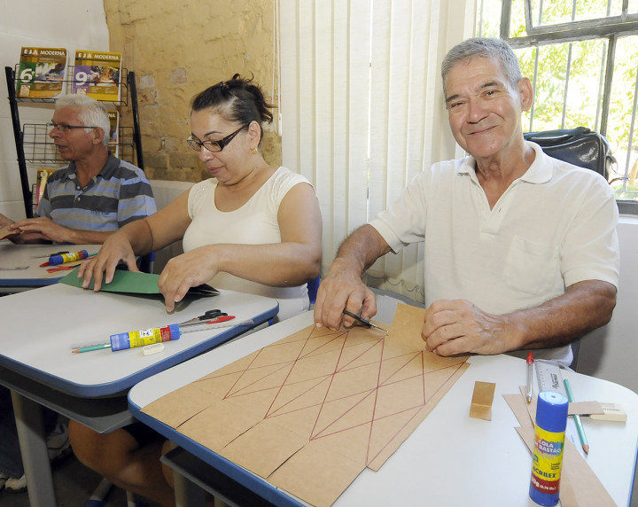 Gervário Saltorato participou da oficina de Matemática das Embalagens 