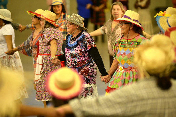 Todos os grupos de GC apresentaram danças típicas juninas