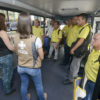 Trabalhadores do transporte público de Jundiaí participaram do programa Bom Motorista no Eloy Chaves