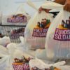 Sacolas de cestas básicas encaminhadas pelo Fundo Social
