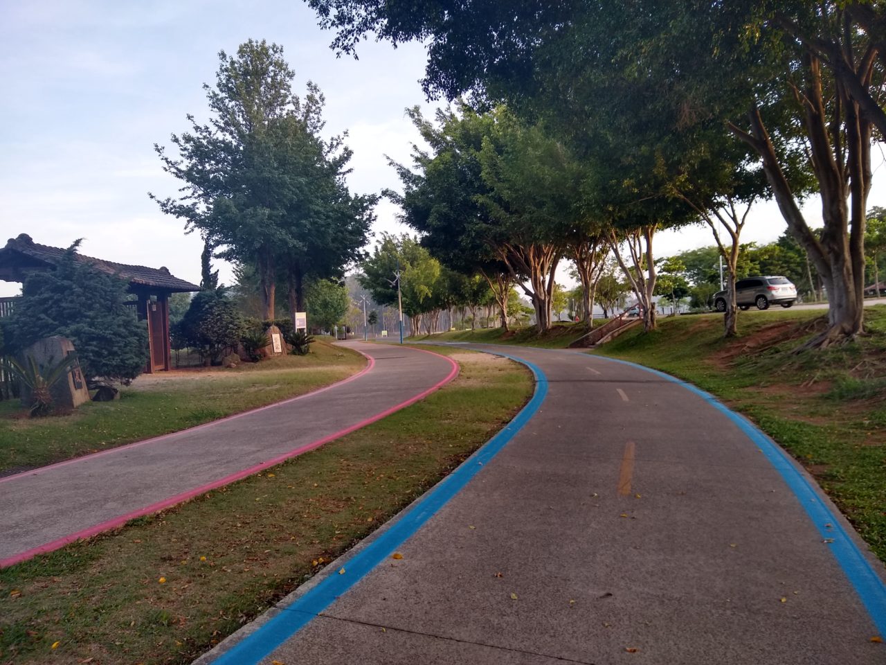 A DAE Jundiaí realiza mais uma melhoria no Parque da Cidade: a pintura das pistas de ciclovia e caminhada. Além da renovação da cor, a DAE vai inverter os lados das pistas. 