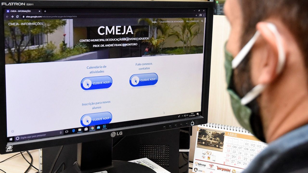 Ao entrar no site, alunos do CMEJA podem consultar a programação de atividades e tirar dúvidas