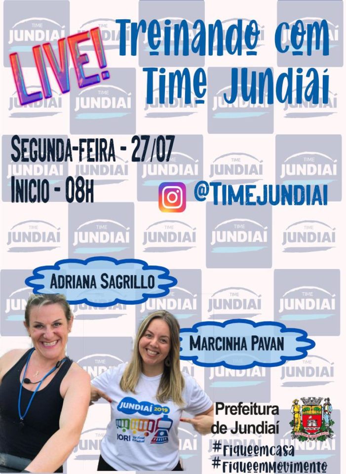 Live do TIME Jundiaí será às 8h desta segunda-feira