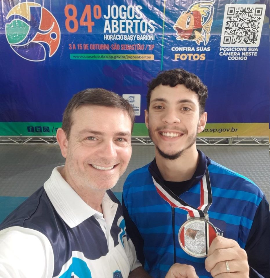 Jundiaiense Leonardo Keller conquista a medalha de prata nos Jogos Abertos 2022