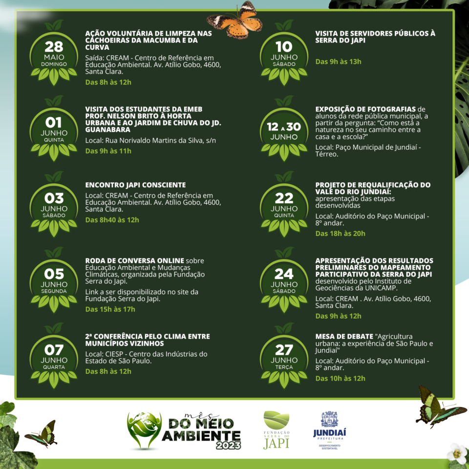 Mês do Meio Ambiente Junho terá diversas ações programadas na cidade Notícias