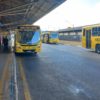 A imagem foi feita no Terminal Vila Arens, e mostra a plataforma de passageiros e um ônibus da linha municipal com letreiro 514A, com destino à Vila Nambi. A linha opera a partir desta quinta-feira (17) com novos itinerários.
