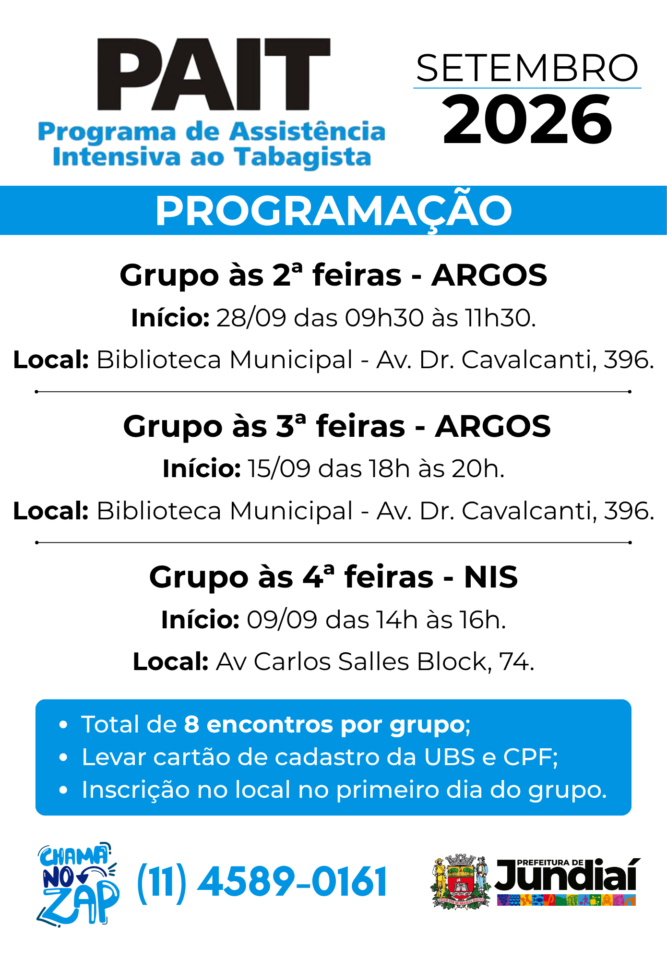 Programação PAIT - Setembro